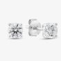 18t White Gold Certified Lab Grown 1.00ct Brilliant Cut Diamond Stud Earrings 118NT-W004