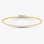 14ct Yellow Gold Lab Grown 2.04ct Diamond Tennis Bracelet 71SL3-H002
