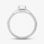 14ct White Gold Certificated Lab Grown 1.00ct Emerald-Cut Diamond Solitaire Ring TH058401R
