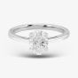 14ct White Gold Certificated Lab Grown 1.00ct Oval-Cut Diamond Solitaire Ring TH058402R