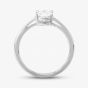 14ct White Gold Certificated Lab Grown 1.00ct Oval-Cut Diamond Solitaire Ring TH058402R