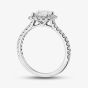 Platinum Certificated 1.00ct Princess Cut Lab Grown Diamond Cluster Ring 31162/135 N