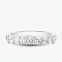 Platinum Lab Grown 0.70ct Diamond Half Eternity Ring 06HLP-P007