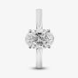 Platinum Lab Grown 2.00ct Oval Cut Diamond Solitaire Ring 196MY-P008