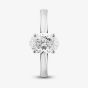 Platinum Certified Lab Grown 1.00ct Oval Cut Diamond Solitaire Ring 196MT-P012