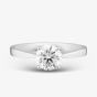 Platinum Certified Lab Grown 1.01ct Brilliant Cut Diamond Solitaire Ring 015MT-P002