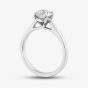 Platinum Certified Lab Grown 1.01ct Brilliant Cut Diamond Solitaire Ring 015MT-P002