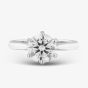 Platinum Certified Lab Grown 2.00ct Brilliant Cut Diamond Solitaire Ring 01HLY-P013