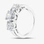 Platinum 2.00ct Brilliant Cut Lab Grown Diamond Three Stone Ring LGR5026-200