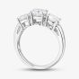 Platinum 2.00ct Brilliant Cut Lab Grown Diamond Three Stone Ring LGR5026-200