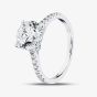 Platinum 2.20ct Round Lab Grown Diamond Shoulder Set Ring LGR35523-220SF