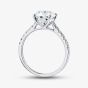 Platinum 2.20ct Round Lab Grown Diamond Shoulder Set Ring LGR35523-220SF