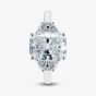 Platinum Certificated 3.71ct Lab Grown Cushion Cut Diamond Three Stone Ring MISC 5
