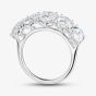 Platinum Certificated 5.06ct Lab Grown Oval Cut Diamond Eternity Ring U3796