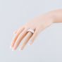 Platinum Certificated 5.06ct Lab Grown Oval Cut Diamond Eternity Ring U3796