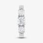 9ct White Gold Certified Lab Grown 1.00ct Brilliant Cut Diamond Three Stone Ring LGR5026-100 (WG)