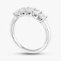 9ct White Gold Lab Grown 1.00ct Emerald Cut Diamond Half Eternity Ring LGR42025-100 (WG)