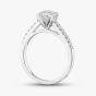 9ct White Gold Lab Grown 1.20ct Brilliant Cut Diamond Shoulder Set Solitaire Ring LGR35523-120 (WG)