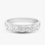 9ct White Gold Lab Grown 1.00ct Brilliant Cut Diamond Half Eternity Ring LGR5555-100 (WG)