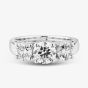 9ct White Gold 2.00ct Certified Lab Grown Brilliant Cut Diamond Three Stone Ring LGR5026-200