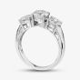 9ct White Gold 2.00ct Certified Lab Grown Brilliant Cut Diamond Three Stone Ring LGR5026-200