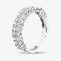 9ct White Gold 1.00ct Lab Grown Diamond Two Row Ring LGR34374-100CH