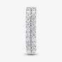 9ct White Gold 1.00ct Lab Grown Diamond Two Row Ring LGR34374-100CH