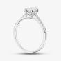 9ct White Gold 1.20ct Marquise Cut Lab Grown Diamond Shoulder Set Ring LGR47362-120SF