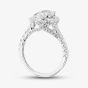 9ct White Gold 3.00ct Oval Cut Lab Grown Diamond Halo Ring LGR47044-300