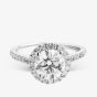 9ct White Gold 2.40ct Brilliant Cut Lab Grown Diamond Halo Ring LGR43488-240SF