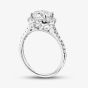 9ct White Gold 2.40ct Brilliant Cut Lab Grown Diamond Halo Ring LGR43488-240SF