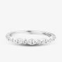 9ct White Gold 0.33ct Mixed Cut Lab Grown Diamond Half Eternity Ring LGR43796-33