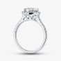 9ct White Gold 2.40ct Oval Lab Grown Diamond Halo Ring LGR43490-240SF (WG)