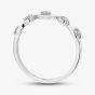 9ct White Gold 0.15ct Lab Grown Diamond Wave Ring THR43954-15NJ (WG)