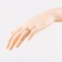 9ct Yellow Gold 0.15ct Lab Grown Diamond Double Heart Twist Ring THR35041-15D (YG)