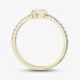 9ct Yellow Gold 0.50ct Lab Grown Pear Shaped Diamond Shoulders Ring LGR47278-50 (YG)(CERT)