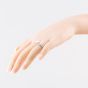9ct White Gold 3.50ct Certificated Oval Cut Lab Grown Diamond Shoulder Set Solitaire Ring LGR46906-350SF (WG)(CERT)