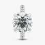 9ct White Gold 4.50ct Certificated Round Cut Lab Grown Diamond Shoulder Set Solitaire Ring LGR46907-450SF (WG)(CERT)