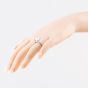 9ct White Gold 3.50ct Certificated Oval Cut Lab Grown Diamond Shoulder Set Solitaire Ring LGR47719-350 (WG)(CERT)