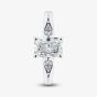 9ct White Gold 1.10ct Certificated Radiant Cut Lab Grown Diamond Shoulder Set Solitaire Ring LGR48856-110RN (WG)(CERT)