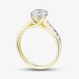 9ct Yellow Gold 1.35ct Certificated Round Cut Lab Grown Diamond Shoulder Set Solitaire Ring LGR48715-135 (YG)(CERT)