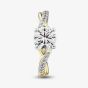 9ct Yellow Gold 1.10ct Certificated Round Cut Lab Grown Diamond Shoulder Set Solitaire Ring LGR48711-110 (YG)(CERT)