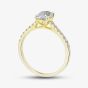 9ct Yellow Gold 1.20ct Certificated Oval Cut Lab Grown Diamond Shoulder Set Solitaire Ring LGR35520-120SF (YG)(CERT)