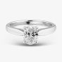 9ct White Gold 1.00ct Certificated Oval Cut Lab Grown Diamond Solitaire Ring LGR45981-100SF (WG)(CERT)