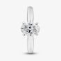 9ct White Gold 1.00ct Certificated Oval Cut Lab Grown Diamond Solitaire Ring LGR45981-100SF (WG)(CERT)