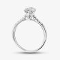 9ct White Gold 1.20ct Certificated Marquise Cut Lab Grown Diamond Shoulder Set Solitaire Ring LGR50732-120