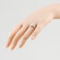 9ct White Gold 1.20ct Certificated Marquise Cut Lab Grown Diamond Shoulder Set Solitaire Ring LGR50732-120