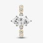 9ct Yellow Gold 1.10ct Certificated Marquise Cut Lab Grown Diamond Shoulder Set Solitaire Ring LGR48744-110