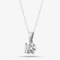 9ct White Gold Certified Lab Grown 2.00ct Brilliant Cut Diamond Pendant Necklace LGP3119-200 (WG)