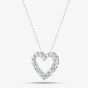 9ct White Gold 1.00ct Lab Grown Diamond Heart Pendant Necklace LGP41093-100 (WG)